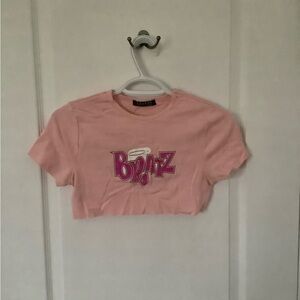 Pink with bratz logo short sleeve shirt